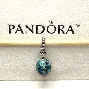 Retired Pandora Blue Speckle Beauty Dangle Charm 791601